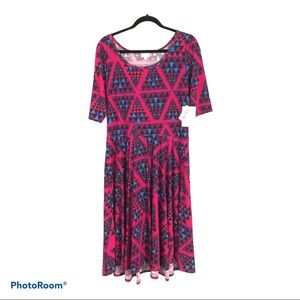 NWT LuLaRoe Nicole Dress (2XL) pattern